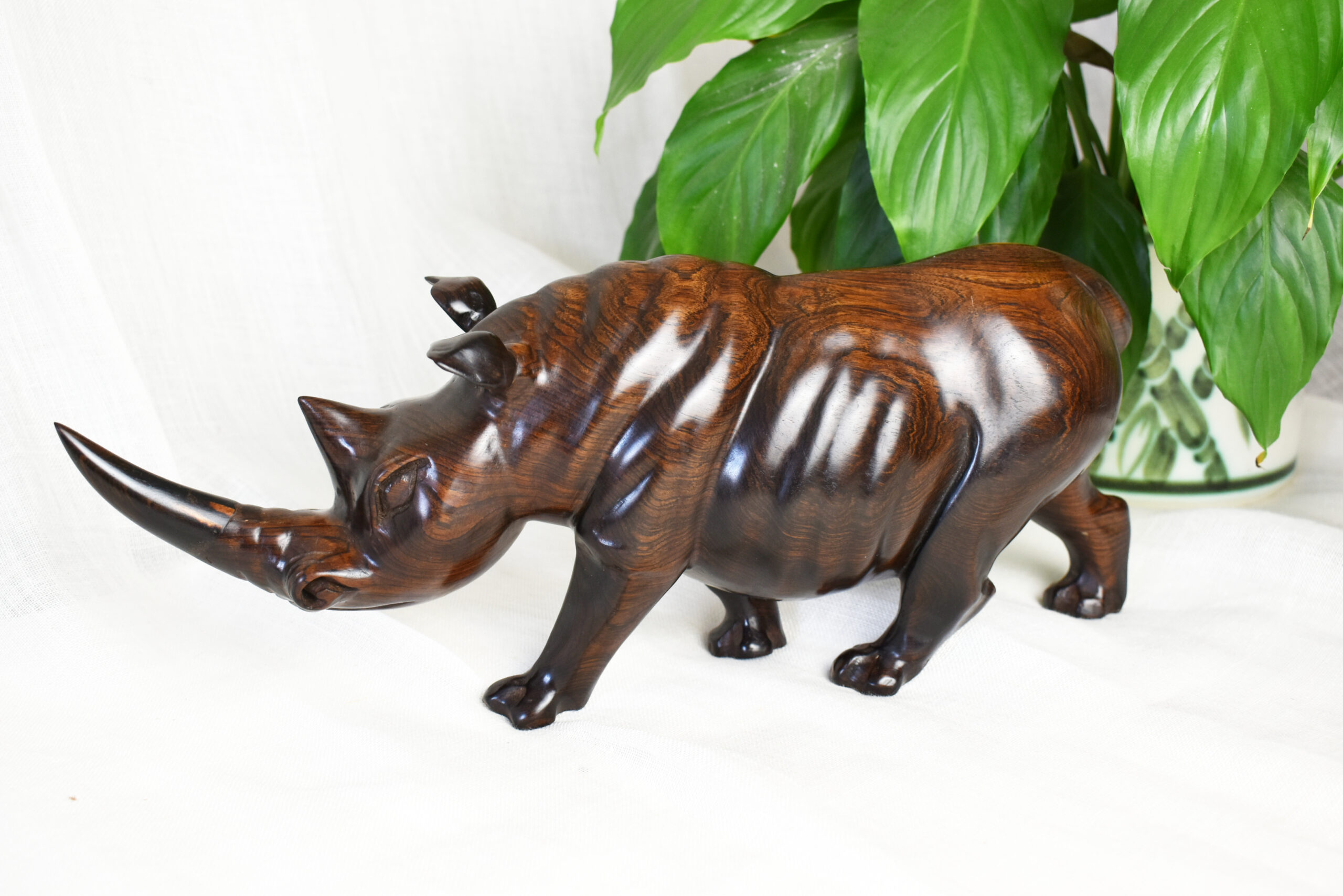 wooden rhino