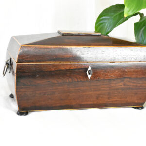 rosewood tea caddy